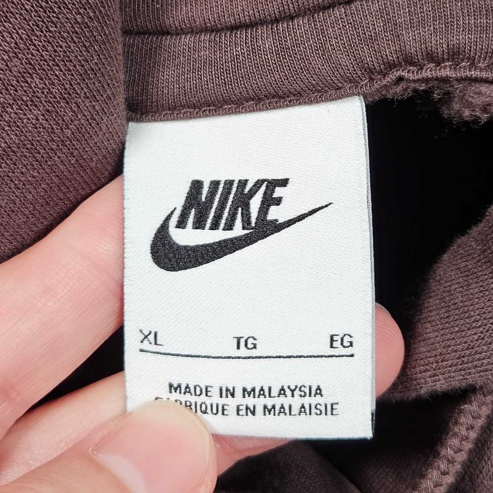 Nike Phoenix Fleece Oversized Pullover Hoodie Womens XL Brown Sweatshirt Lounge - Picture 3 of 9